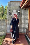 Siyah Bağlama Etekli Takım