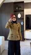 Taş işlemeli Camel Ceket