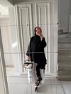 Volan Detaylı Tunik Siyah 