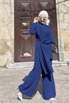 Volanlı Tunik Takım Lila