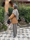 Yakalı Ekose Detaylı Trenç  Taba