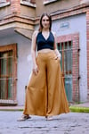 Re-Rash Pantolon - Akışkan Dokulu Yüksek Bel Kadın Pantolon