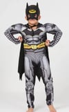Batman Marvel Süper Kahraman Çocuk Kaslı Kostüm 