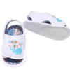 Erkek Bebek Beyaz Happy Life Baskılı Sandalet