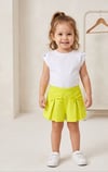 KIZ BEBEK TAŞ İŞLEMELİ TİŞÖRT VE FİYONKLU ŞORT TAKIM 