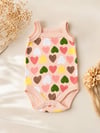 RENKLİ KALPLER ASKILI BEBEK BODY