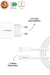 20W USB-C Güç Adaptörü Hızlı Şarj Aleti 1,5m Örgü Kablo USB-C Şarj Seti Beyaz - ShinyTECH