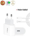 Apple iPhone 15 16 Serisi 35W Ultra Hızlı Şarj Seti USB-C + Örgü Kablo - ShinyTECH