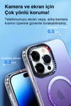 Apple iPhone Uyumlu Gradyan Renkli Magsafe Kılıf Mor - ShinyTECH