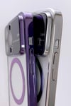Apple iPhone Uyumlu Lens Korumalı Premium Magsafe Kılıf Gümüş - ShinyTECH
