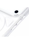 Apple iPhone Uyumlu Line MagSafe Şeffaf Kılıf Beyaz - ShinyTECH