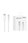 Apple iPhone Uyumlu Şarj Kablosu USB-C to Lighting (1m) Beyaz - ShinyTECH