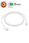 Apple iPhone Uyumlu Şarj Kablosu USB-C to Lighting (2m) Beyaz - ShinyTECH