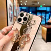 Apple iPhone Uyumlu Taşlı Kelebek Standlı Kılıf Pembe - ShinyTECH