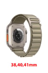 Apple Watch Uyumlu Alpine Loop Kordon Zeytin Yeşili - ShinyTECH