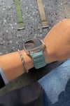 Apple Watch Uyumlu Baklalı Denim Loop Kordon Turkuaz - ShinyTECH