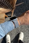 Apple Watch Uyumlu Baklalı Denim Loop Kordon Lacivert - ShinyTECH
