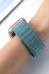 Apple Watch Uyumlu Baklalı Denim Loop Kordon Turkuaz - ShinyTECH
