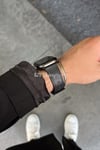 Apple Watch Uyumlu Hakiki Deri Kordon Siyah - ShinyTECH