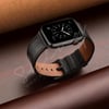 Apple Watch Uyumlu Hakiki Deri Kordon Siyah - ShinyTECH