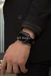 Apple Watch Uyumlu Hakiki Deri Kordon Siyah - ShinyTECH