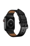 Apple Watch Uyumlu Hakiki Deri Kordon Siyah - ShinyTECH