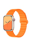 Apple Watch Uyumlu Manyetik Silikon Loop Kordon Turuncu - ShinyTECH