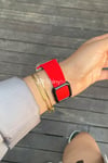 Apple Watch Uyumlu Modern Tokalı Kordon Kırmızı - ShinyTECH