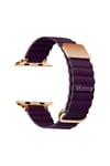 Apple Watch Uyumlu Premium Deri Loop Mor - ShinyTECH