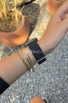 Apple Watch Uyumlu Renkli Ocean Loop Kordon Siyah/Sarı - ShinyTECH