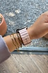 Apple Watch Uyumlu Renkli Ocean Loop Kordon Pembe/Gül Fısıltısı - ShinyTECH