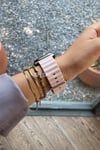 Apple Watch Uyumlu Renkli Ocean Loop Kordon Pembe/Gül Fısıltısı - ShinyTECH