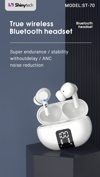 Shinytech ST-70 ANC Bluetooth 5.3 Kablosuz Kulak İçi Kulaklık Siyah