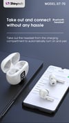 Shinytech ST-70 ANC Bluetooth 5.3 Kablosuz Kulak İçi Kulaklık Siyah