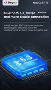 Shinytech ST-70 ANC Bluetooth 5.3 Kablosuz Kulak İçi Kulaklık Siyah