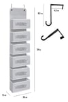 6 Katlı Kapı Arkası Düzenleyici Raf Bebek Eşyası Çocuk Odası Banyo Organizer