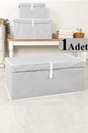 Çok Amaçlı Kutu Mega Plus Gri 70x40x30cm