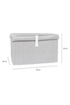 Çok Amaçlı Kutu Mini Gri 40x30x26cm