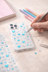Renkli 3D Parlak Işıltılı Taş Sticker Yapışkanlı Tırnak Saç Süs Dekor DIY Yılbaşı Hobi Süsleme Seti