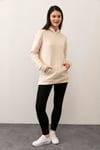 Unisex Kanguru Cepli Kapüşonlu Basic Sweatshirt