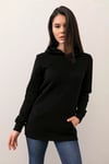 Unisex Kanguru Cepli Kapüşonlu Basic Sweatshirt