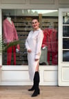 Yumoş Polo Yaka Yırtmaçlı Elbise