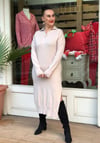Yumoş Polo Yaka Yırtmaçlı Elbise