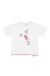 BeetleBeez-Cool Shark Oversize T-Shirt - Beyaz