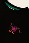 BeetleBeez- Funny Pink Monster Sweatshirt-Siyah