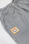 BeetleBeez-Happy Stripes Çizgili Dokuma Baggy Pantolon – İndigo Mavi