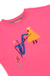 BeetleBeez-Musician Triangle Sweatshirt-Pink