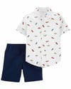Carter's Erkek Çocuk Gömlek Şort Set
