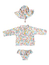 Mielakids Uzun Kollu Mayo Set-Pretty Floral