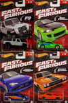 Hot Wheels Fast&Furious Temalı Araçlar Dörtlü Set